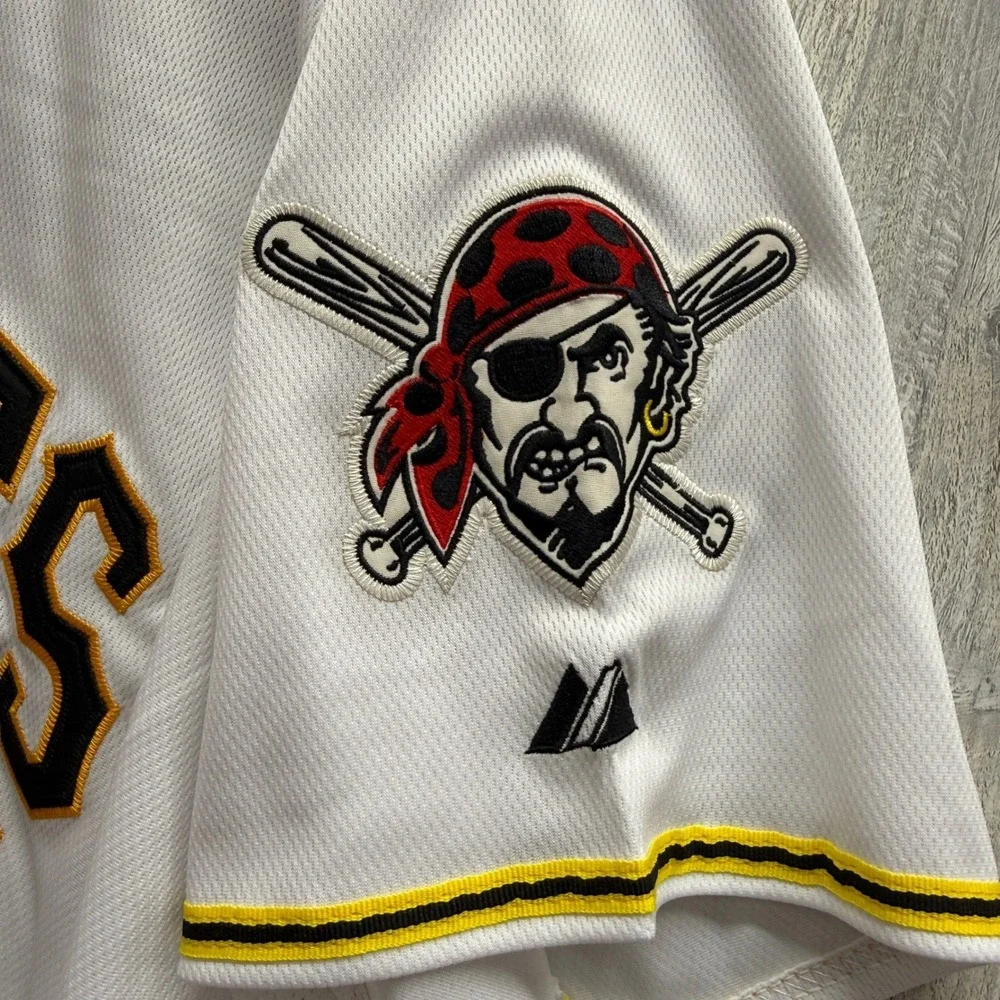 Majestic Pittsburgh Pirates Andrew McCutchen 22 Jersey Mens 52 White Authentic